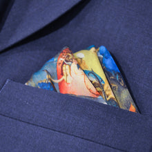 Load image into Gallery viewer, Pocket-square The Garden of Early Delights - Derivation of Painting by Hieronymus Bosch