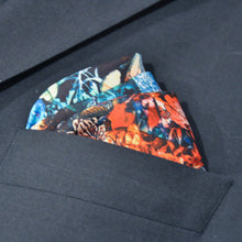Load image into Gallery viewer, Pocket-square Skullfowers Multicolor by Paul Ryan Trani