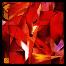 Load image into Gallery viewer, Pocket Square - Franz Marc - Foxes