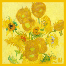 Load image into Gallery viewer, Pocket Square - Van Gogh Sunflowers