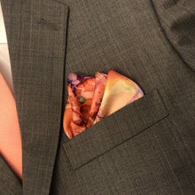 Load image into Gallery viewer, Pocket Square - Bosch - Garden of Earthly Delights in Pinks
