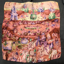 Load image into Gallery viewer, Pocket Square - Bosch - Garden of Earthly Delights in Pinks