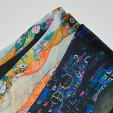 Load image into Gallery viewer, Pocket Square - Silk Scarf - Death and Life - Gustav Klimt - Funeral - Death Anniversary
