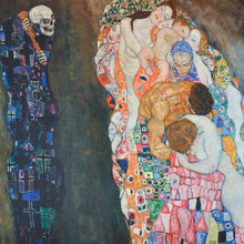 Load image into Gallery viewer, Pocket Square - Silk Scarf - Death and Life - Gustav Klimt - Funeral - Death Anniversary