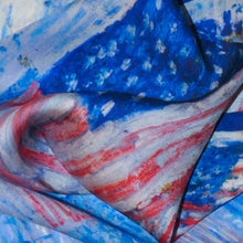 Load image into Gallery viewer, Pocket Square - NYC 5th Ave American Flags in the Rain 1917 Pocket Square