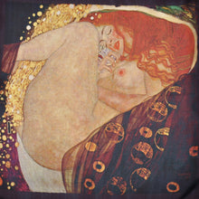 Load image into Gallery viewer, Pocket Square - Silk Scarf - Handkerchief - Accessory/Gift for Anniversary -Passionate Love - Danae - Gustav Klimt