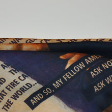 Load image into Gallery viewer, Pocket Square - Silk Scarf - John F. Kennedy Custom Handkerchief - Kennedy School - Americana - Patriotic Gift