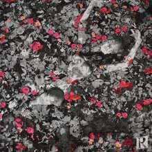 Load image into Gallery viewer, Pocket-square Ophelia at Night - Anniversary and Valentines Day Crazy Love- Silk Scarf - Custom Handkerchief by Paul Trani