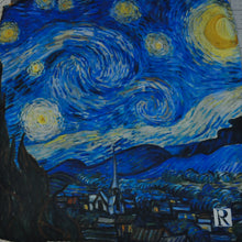 Load image into Gallery viewer, Pocket-square Starry Night - Derivation of Painting by Van Gogh
