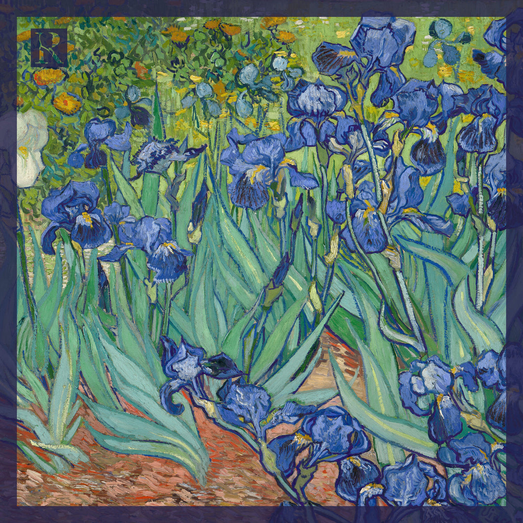 Pocket Square - Van Gogh Irises