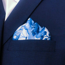 Load image into Gallery viewer, Pocket Square - Good Fortune &amp; Happy Marriage: Peonies
