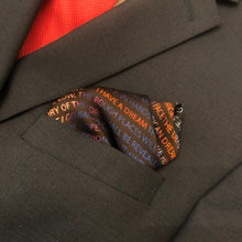 Load image into Gallery viewer, Pocket Square - Silk Scarf - MLK Martin Luther King Jr. - Black Lives Matter, BLM,  Handkerchief, Pride
