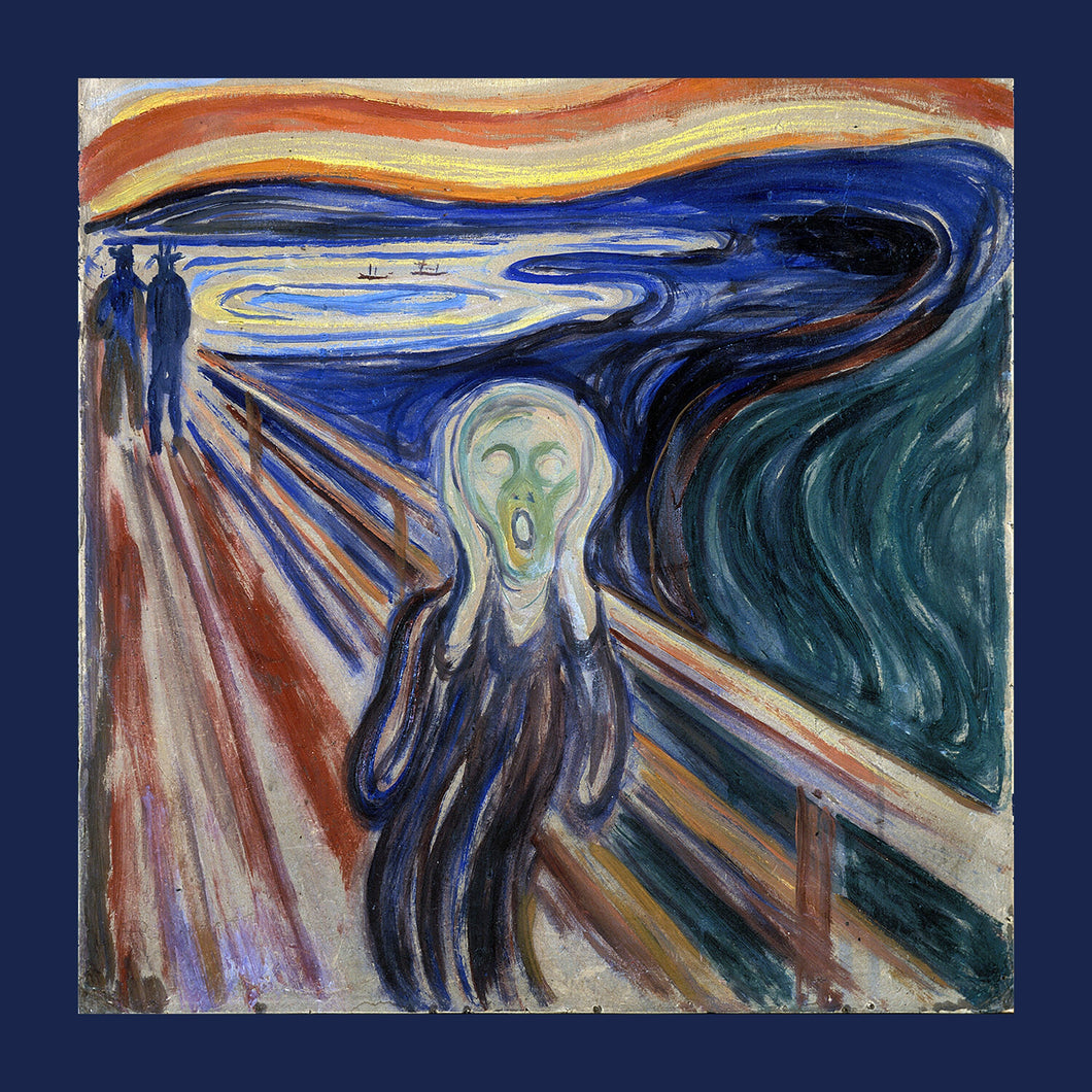 Pocket Square - Silk Scarf - Handkerchief - Edvard Munch's The Scream - Symbolism of our Troubled Times - Gift