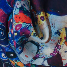 Load image into Gallery viewer, Pocket Square based on Gustav Klimt&#39;s Painting, The Virgins
