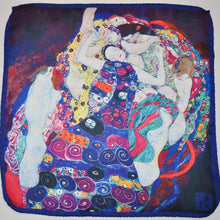 Load image into Gallery viewer, Pocket Square based on Gustav Klimt&#39;s Painting, The Virgins
